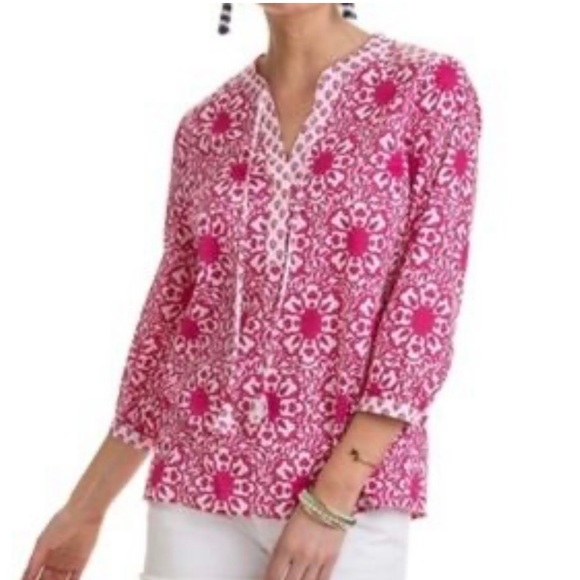 VINEYARD VINES Pink medallion tunic Size Small - Picture 15 of 16